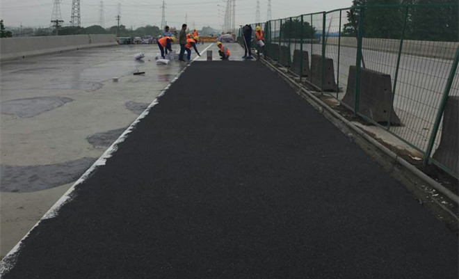 環氧地坪漆，水性地坪漆，地坪工程案例 - 太倉338國道彩色防滑路面，橋面防滑工程！